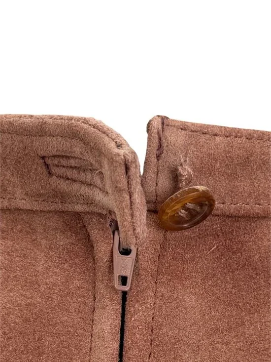 Free People Suede Patchwork High Waist Mini Skirt | Western Boho Coastal 70s 10 - Picture 8 of 16